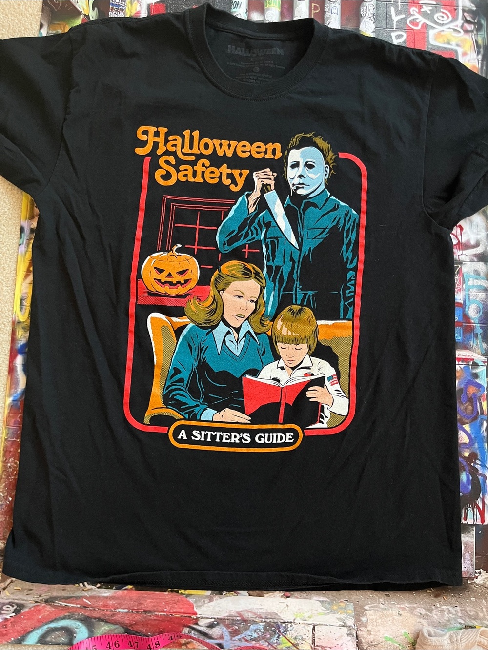 Halloween Safety Michael Myers Tee. Friday the 13th.